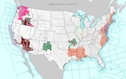 Heat advisories will be in effect in Alabama on Wednesday for the counties in orange. The heat index could rise as high as 108 in those areas. But there will be better chances for rain and storms today, and for the next several days that could help keep temperatures in check in many areas.