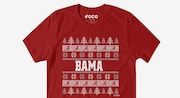 Alabama Crimson Tide Holiday Sweater T-Shirt at FOCO.