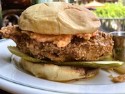 Honey butter fried chicken sandwich from Domaine South. (Matt Wake/mwake@al.com)