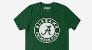 Alabama Crimson Tide White Primary Logo T-Shirt at FOCO