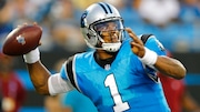 FILE - In this Aug. 17, 2018, file photo, Carolina Panthers' Cam Newton looks to pass against the Miami Dolphins in the first half of a preseason NFL football game in Charlotte, N.C. Head coach Ron Rivera wants Newton to get back to what he was doing in 2015 when he spread the ball, completing at least 10 passes to nine different receivers. The formula worked well as Newton threw for a career-high 35 touchdowns and won league MVP honors while leading the Panthers to 15 straight wins and a Super Bowl appearance. (AP Photo/Nell Redmond, File)