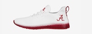 Alabama Crimson Tide Gradient Midsole White Sneakers at FOCO.