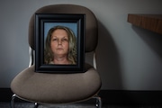 The face of Stacy M Johnson Shadwrick in a waiting room of the Alabama Bureau of Pardons and Paroles in Montgomery, Alabama, January 9, 2024. (Tamika Moore/AL.com) 