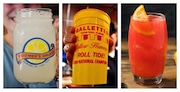 Alabama signature drinks include, from left, lemonade from Toomer's Drugs, the Yellowhammer at Gallettes and the Alabama Slammer.