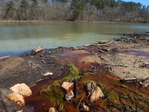 Maxine Mine waste in Black Warrior River