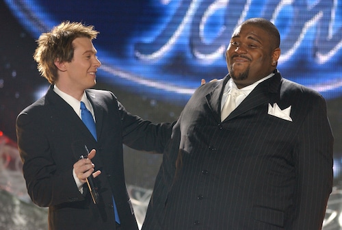 Ruben Studdard wins on "American Idol" in 2003