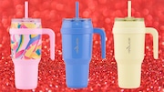 Pictured is the Reduce 40oz Cold1 Vacuum Insulated Stainless Steel Straw Tumbler Mug.