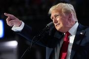 Republican presidential candidate and former president, Donald Trump, speaks during the final day of the Republican National Convention Thursday, July 18, 2024, in Milwaukee. (AP Photo/Paul Sancya)