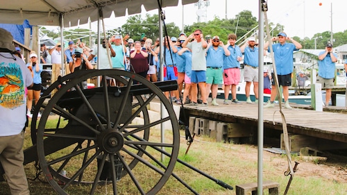 The 2023 ADSFR took place July 21-23, 2023, drawing thousands of spectators to the rodeo site on Dauphin Island.