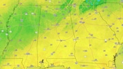 Yes, this is the correct forecast map for Thursday, July 25. Persistent clouds and scattered showers are expected to hold temperatures in the low 80s today for parts of the state.