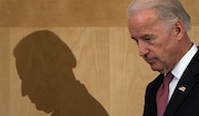 FILE - Vice President Joe Biden walks off of the stage after speaking on the Obama Administration's nuclear security agenda, Feb. 18, 2010, at Ft. McNair in Washington. Historians and political advisers say history will be kinder to President Joe Biden than voters have been. Biden dropped out of the presidential race Sunday, July 21, 2024, clearing the way for a new Democratic nominee. (AP Photo/Susan Walsh, File)