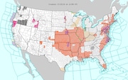 Heat and humidity (surprise) will again combine across Alabama and Monday, and areas in south Alabama (shown in orange) will be under heat advisories. The heat index in some areas could climb as high as 110 this afternoon.