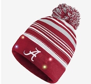 Alabama Crimson Tide Horizontal Stripe Light Up Beanie at FOCO.